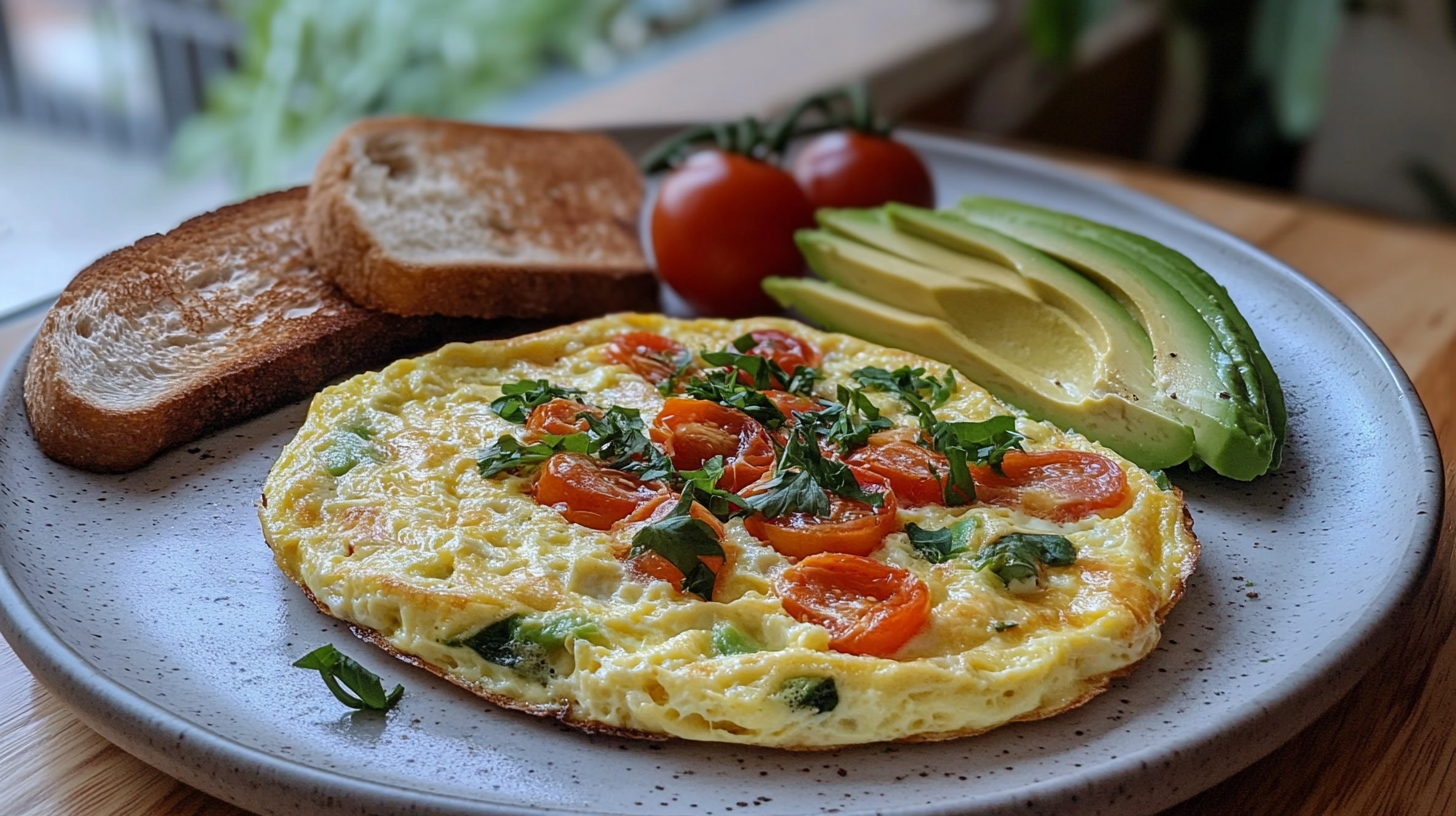 Egg White Frittata Recipe Toast - A Healthy Breakfast Option