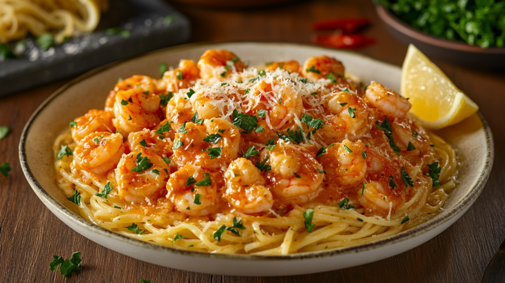 Red Lobster Shrimp Scampi with Garlic Butter Sauce