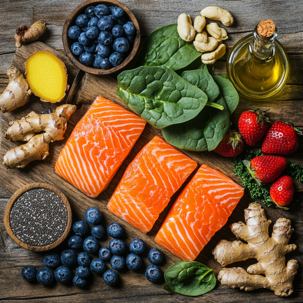 Anti-inflammatory ingredients used in the 3 best arthritis recipes to reduce joint pain and inflammation.