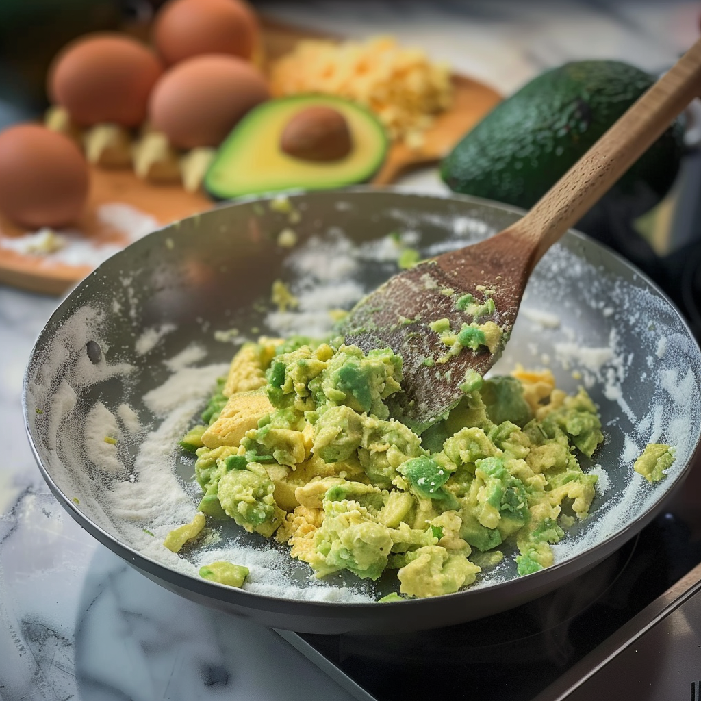 How to make Avocado Scrambled Eggs Recipe step by step