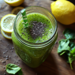 Green smoothie recipe with chia and lemon – Natural Mounjaro Recipes