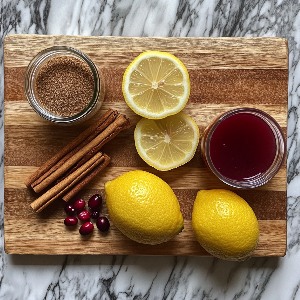 Ingredients for Brazilian Mounjaro recipe with ACV