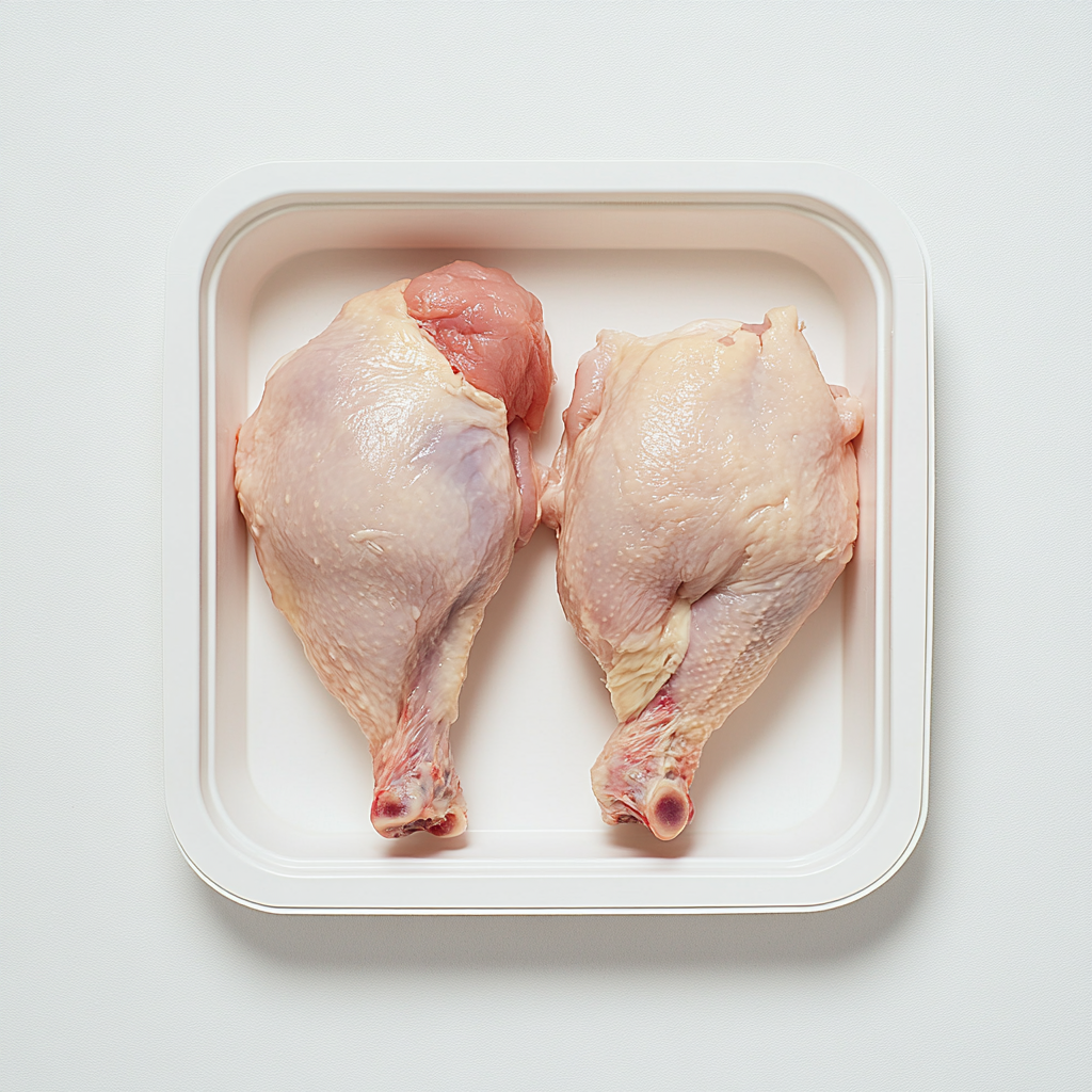 Fresh vs. frozen turkey breast side by side