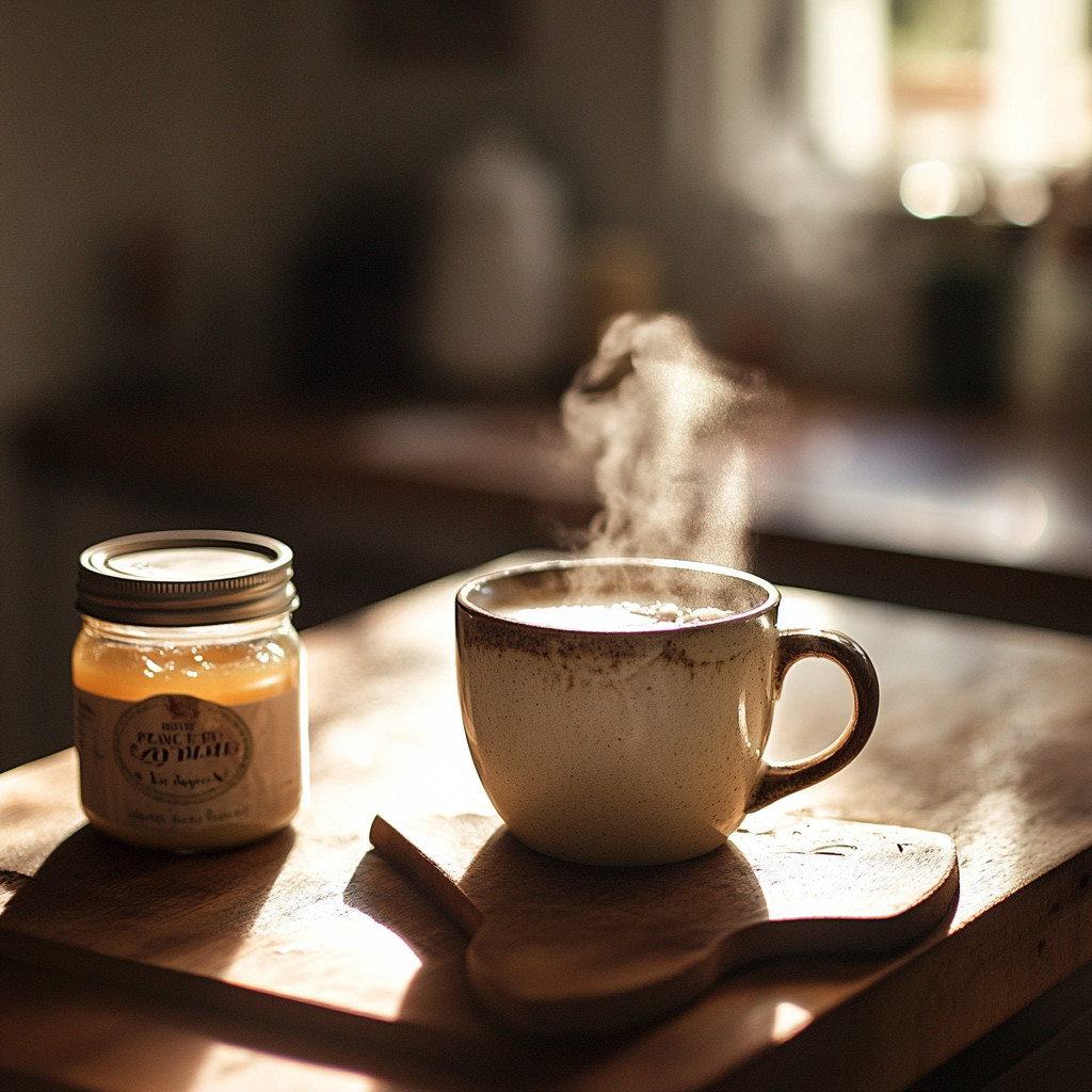 2 Ingredient Coffee Loophole Recipe in rustic kitchen