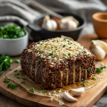 Garlic Parmesan Meatloaf Recipe Card