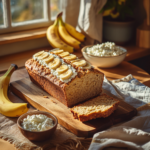 Banana cottage cheese bread fresh out of the oven
