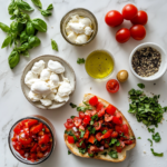 Burrata Bruschetta Recipe Card Visual