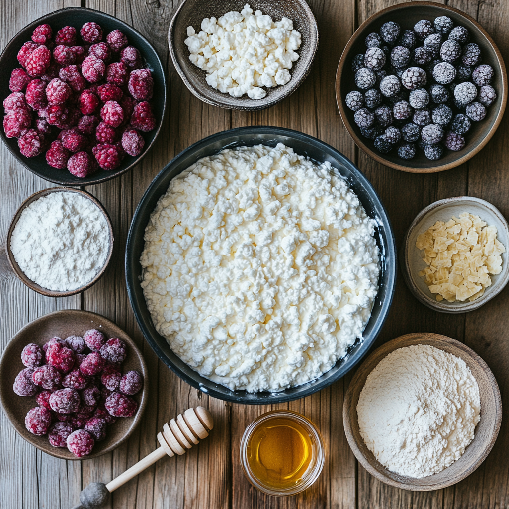 Ingredients for cottage cheese ice cream
