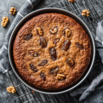 Baked Persian Date Cake cooling on rack