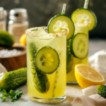 Step-by-step pickle lemonade mocktail recipe