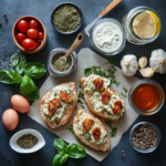 printable baked stuffed chicken breast recipe layout