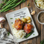 Printable recipe card for Instant-Pot chicken thigh recipe